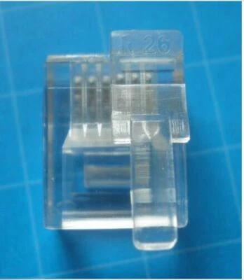 LEGO Male Female Plugs / Connectors RJ12 6P6C for LEGO NXT EV3 with offset latch - Image 1 of 4