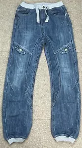 Pantalones de chándal de mezclilla con cordón No Fear Skulls Youth Y2K talla 13 años - Imagen 1 de 15