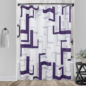 Purple Shower Curtains for Bathroom Black and White Modern Shower Curtain Waterp
