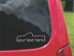 2 ( PCS) Truck Ouline Vinyl Sticker Decals With Custom Text ANY FONT 20 Colors - Picture 1 of 2