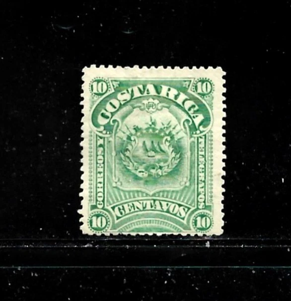 Costa Rica Stamp-Scott # 38- 10c-Mint/H-NG-1892 - Image 1 of 1