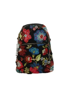 Desigual Women's Bag Black Floral Polyester with Other Backpack - Picture 1 of 6