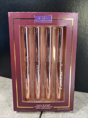 Tarte Merry & Bright Tartelette Shadow Liner 4 Shadow Stick Eyeliner Set NEW - Image 1 of 3