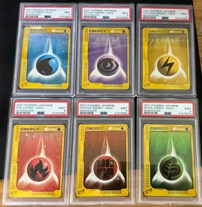 COMPLETE 6/6 Energy Pokemon 2002 Holo E-Series McDonald's Promo Japanese PSA 9 - Picture 1 of 1