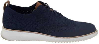 Cole Haan Hombre 2.ZeroGrand Stitchlite Oxford Azul/Gris Estilo C27569 Foto 1 de 2