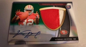 2011 Platinum RED Refractor Rookie #16/125 Kendall Hunter Jumbo Patch Auto RC - Picture 1 of 2