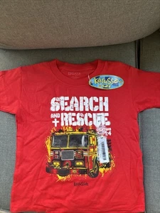 Kerusso red firetruck search and rescue t-shirt size 5T - Picture 1 of 3