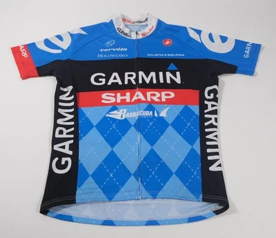 CAMISETA CGARMIN BARRACUDA PRO CYCLING TEAM AZUL AFILADO UCI TALLA L Foto 1 de 4
