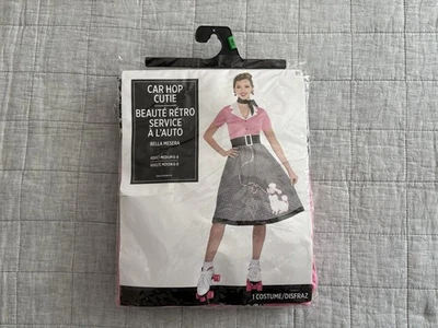 Car Hop Cutie 50's Retro Soda Shop Waitress Halloween Adult Costume (Medium) - Image 1 of 3