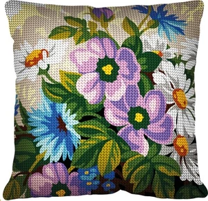 Kit Coussin Point de Croix Fleurs Sauvages - Imagen 1 de 1
