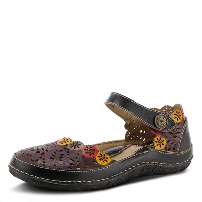 Kysandra-Fleur Mary-Jane Shoe, Leather, Floral Cutouts, 1 in Heel - Image 1 of 4