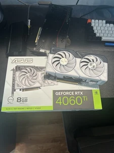 ASUS GeForce RTX 4060 Ti 8GB Dual White OC GDDR6 Video Graphics Card GPU - Afbeelding 1 van 8