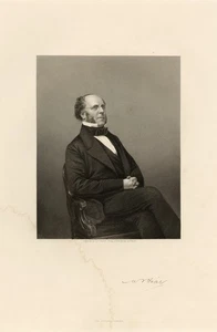 Antique Portrait Print-Matthew Talbot Baines-Lawyer-Politician-Pound-Mayall-1860 - Picture 1 of 7