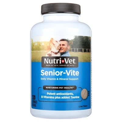 Nutri-Vet Senior-Vite Chewables for Dogs, 120 Count - Image 1 of 4