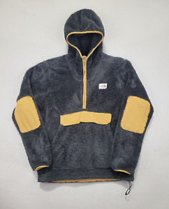 The North Face Campshire Hoodie Men's Medium Pullover Elbow Patch Sherpa Fleece