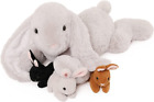 Bunny Plush Soft Toy Rabbit and 3 Cute Baby Rabbits in Its Belly, Big Bunny Stuf