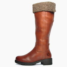 Cotswold Cheltenham Womens WATERPROOF Fashion Dress Knee-High Zip Boots Brown