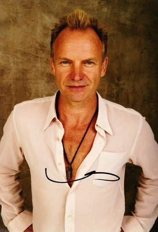 Sting Signed 12X8 Photo The Police Autograph AFTAL COA (A) Cover