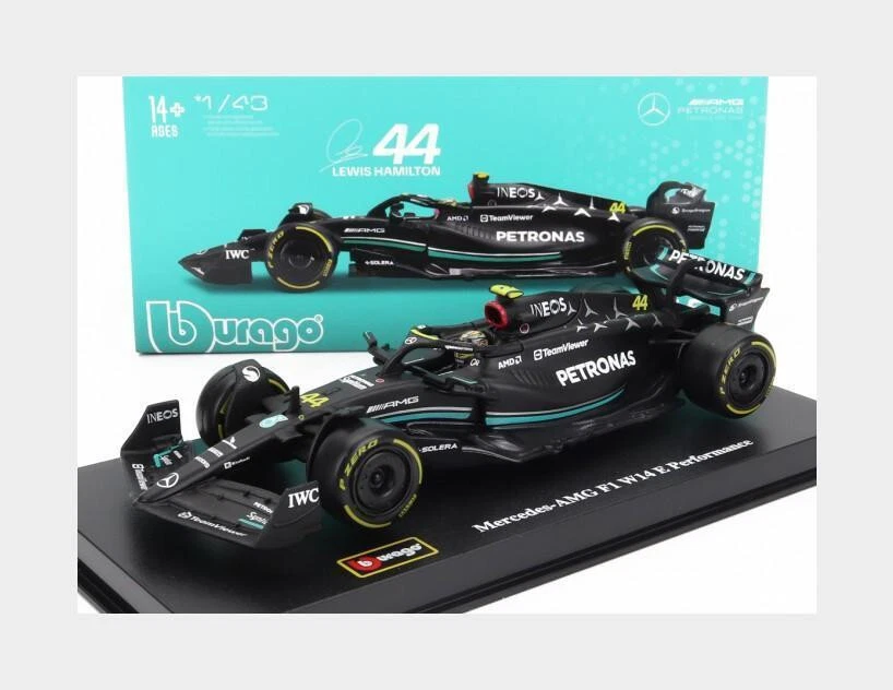 BURAGO 1:43 AUTO F1  MERCEDES W14 E PERFORMANCE 2023 #44 L. HAMILTON    18-38081 - Immagine 1 di 1