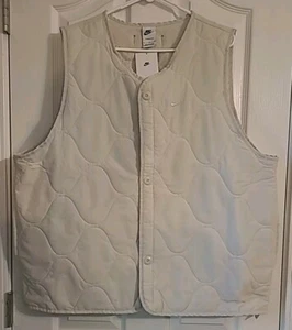 Nike Therma-FIT Military Insulated Men's Size Large Light Bone Vest DX0890-072 - Picture 1 of 6