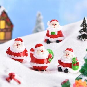 Home Decorations Santa Claus Christmas Figurines Miniature Snowman Xmas Tree