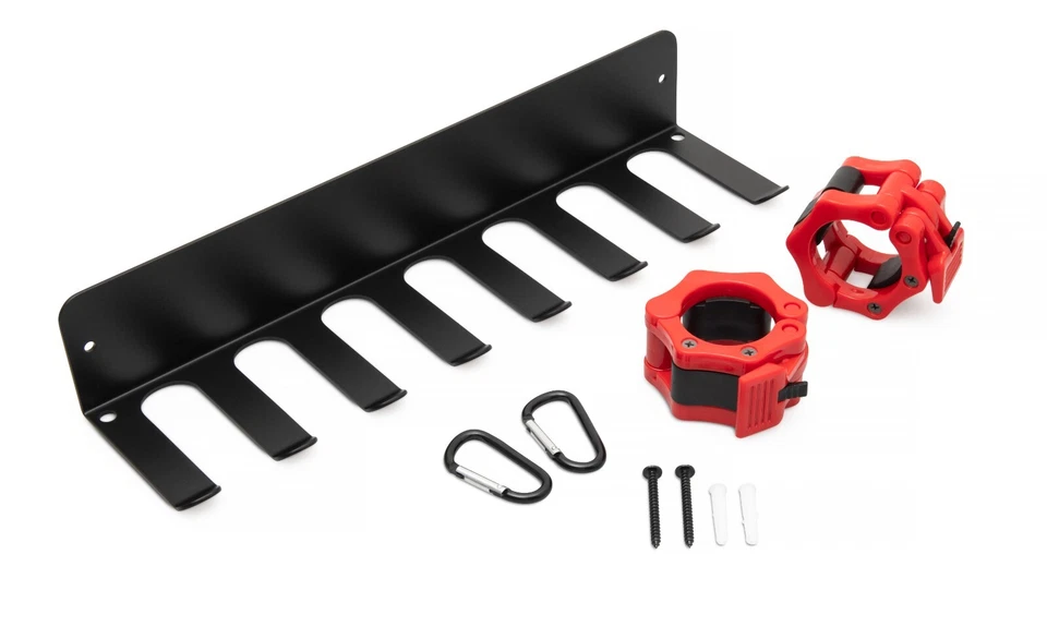 5 X Gym Accessory Organiser/Resistance Band Wall Rack, Storage w/BB CLAMPS x10 - Image 1 of 4