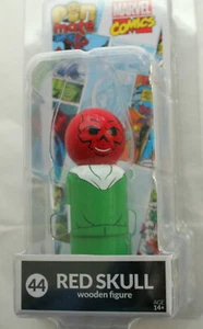 The Red Skull Wooden Pin Mates Marvel Comics Figure Toy New NOS MIP 2017 - Picture 1 of 3