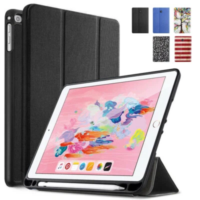 For Apple iPad 9.7 2018 Case | Exact Magnetic Flip Trifold Stand Smart Cover - Image 1 of 4