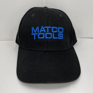 New Matco Tools Hat Black Blue Embroidered Velkro Adjustable Back Baseball Cap - Picture 1 of 3
