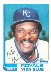 1982 Topps Traded #8T Vida Blue NM++ Royals J2M
