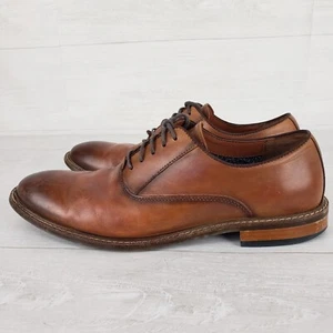 Vince Camuto LAWSEN Brown Leather Lace Up Round Toe Oxfords Men’s Size 10.5 M - Picture 1 of 16