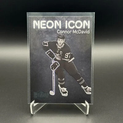 2021-22 SkyBox Metal Universe CONNOR MCDAVID #NI-1 Neon Icon - Image 1 of 4
