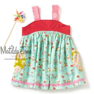 Girls Matilda Jane Platinum Farmers Market Saturday Lulu Top Size  10 NWOT Bikes - Picture 1 of 10