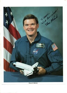 astronaut Bruce Melnick SIGNED photo: flew on space shuttles Discovery Endeavour - Picture 1 of 4