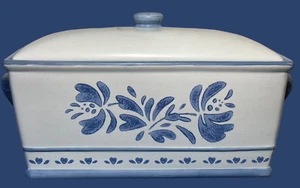 Pfaltzgraff Yorktowne Large Stoneware Bread Box with Lid (15.5"x 9.5") Near Mint - Bild 1 von 24