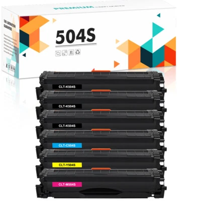 Цветной тонер CLT-K504S K504S совместимый с Samsung CLX-4195N SL-C1860FW упаковка 6 шт. - Изображение 1 из 4