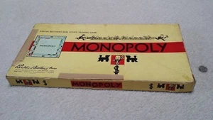 Juego de mesa de negociación de bienes raíces Monopoly 1961 Parker Brothers, caja amarilla - Imagen 1 de 10