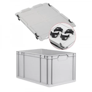 Eurobox NextGen Economy mit Auflagedeckel 60x40x32cm, Stapelbehälter Lagerbox - Bild 1 von 6