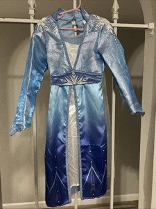 DISNEY Frozen II Elsa Adventure Costume Dress Halloween Pretend Play Sz 4-6X - Picture 1 of 15