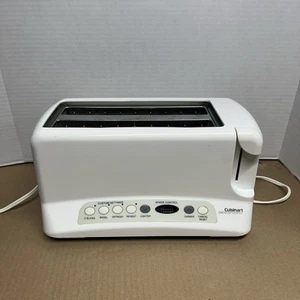Cuisinart Toaster Total Touch Long Slot Bagel, Defrost Cancel CPT White - Picture 1 of 6