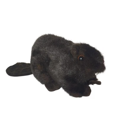 VTG Realistic Fiesta Beaver Plush 15.5" Soft Faux Fur Brown Velvet Tail Woodland - Image 1 of 4