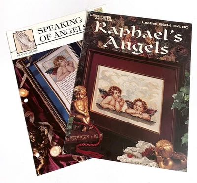 Raphael Angels Religious Counted Cross Stitch Pattern Leaflets - Image 1 of 4