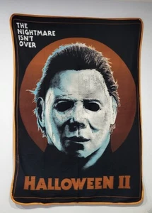 Halloween 2 Michael Myers Horror Fleece Throw Blanket Scary Movie Film 44" × 63 - Picture 1 of 9