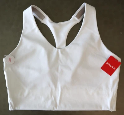 Sujetador deportivo SPANX 50219R para mujer talla 2XL blanco largo impacto medio $68 Foto 1 de 4