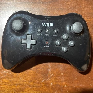 Offizieller Original Zubehör Hersteller Nintendo Wii U Pro Schwarz Wireless Controller WUP-005 - Bild 1 von 3