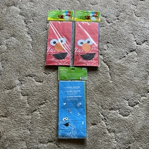 Sesame Street Elmo Cookie Monster Oscar Paper Lunch Bags 30 Total New - Picture 1 of 5