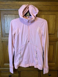 Lululemon Rosa Mujer Manga Larga Media Cremallera Capucha Elegante Rendimiento Talla 8 - Imagen 1 de 11