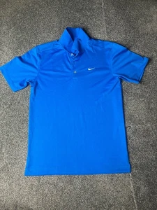 Nike Golf Polo Shirt Mens Small Blue Drifit Tour Performance Short Sleeve Top - Imagen 1 de 10