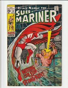 SUB-MARINER #19 FIRST APPEARANCE OF STING-RAY MARVEL COMICS SILVER AGE