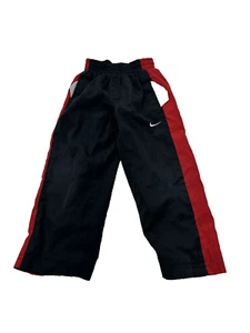 Vintage Nike Pants Youth 4 Black Red Track Pants Streetwear Athleisure Kids Boys - Picture 1 of 5